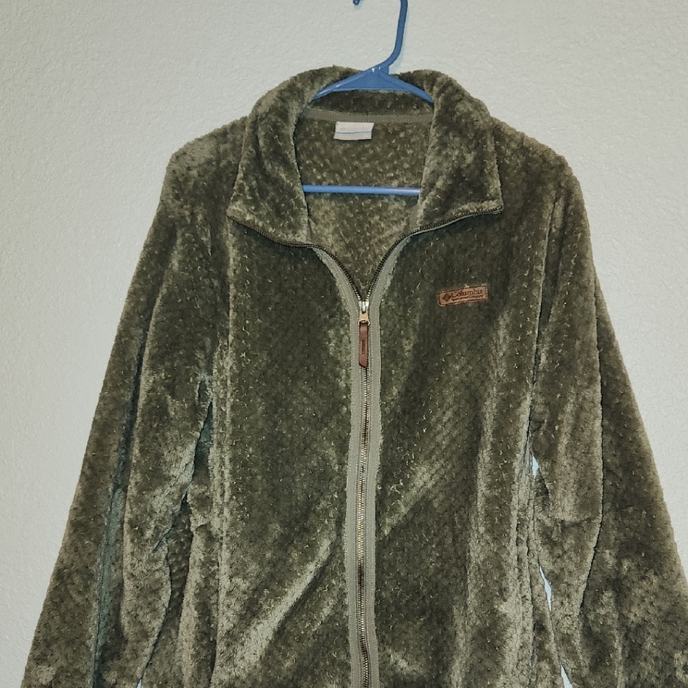 Columbia Olive Teddy Jacket